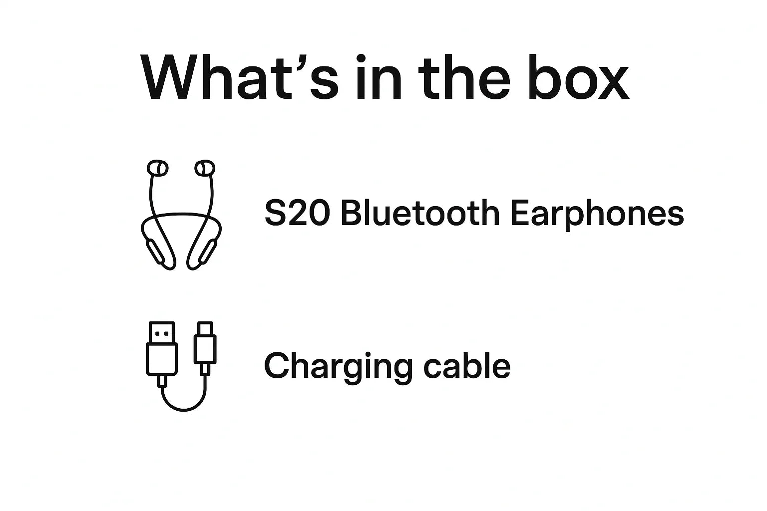 What's in the box - S20