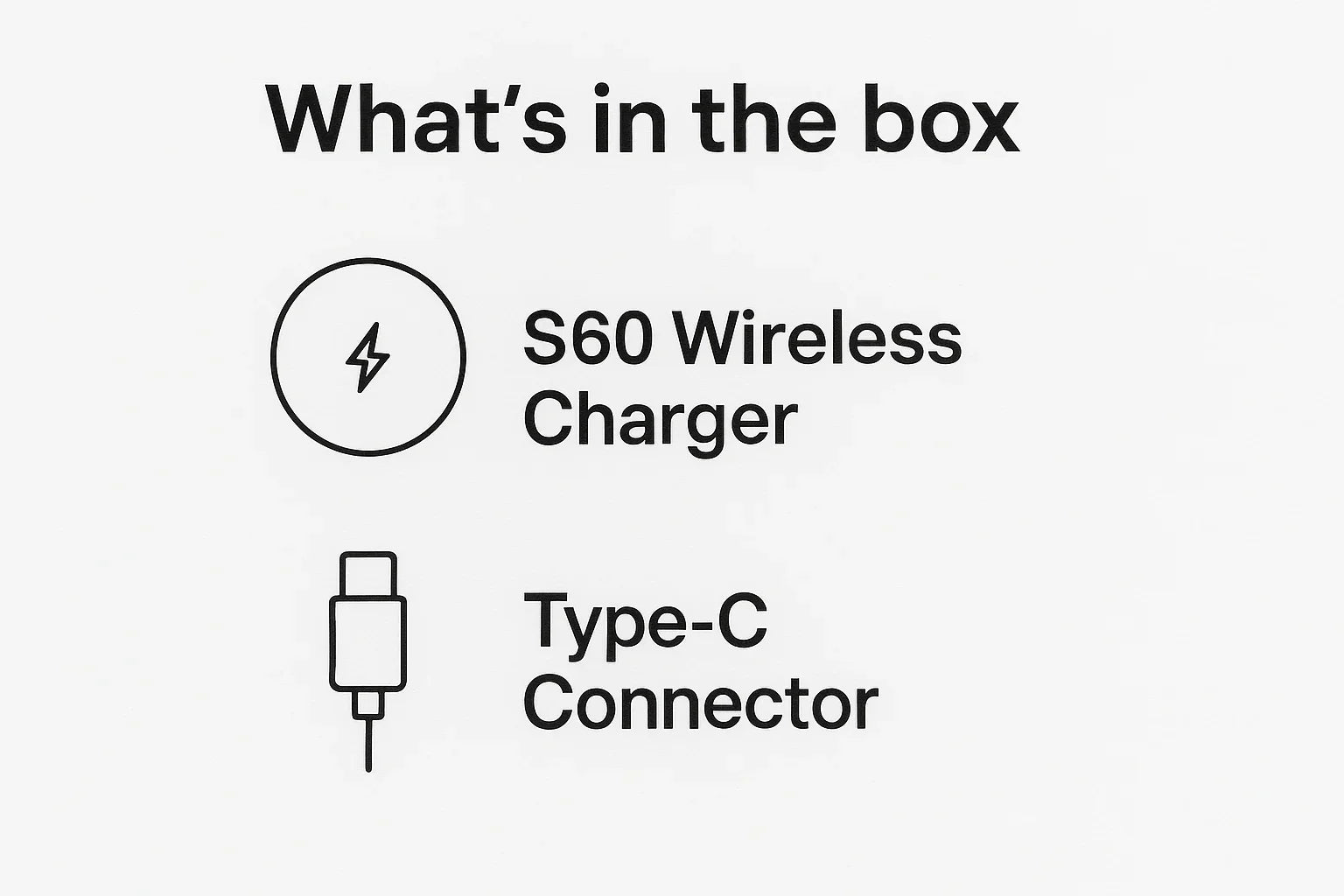 What's in the box - S60