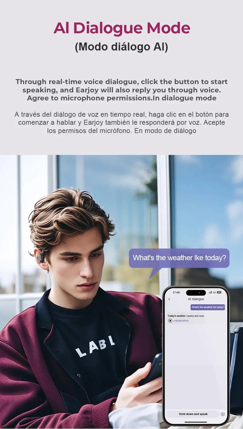 [AI Earphone]ERAZER XP6 Bluetooth Earphones Sleep ASMR Headset DIY Equalizer APP AI Wireless Headphones Office Travel,16mm Drive Smart Tech Lab